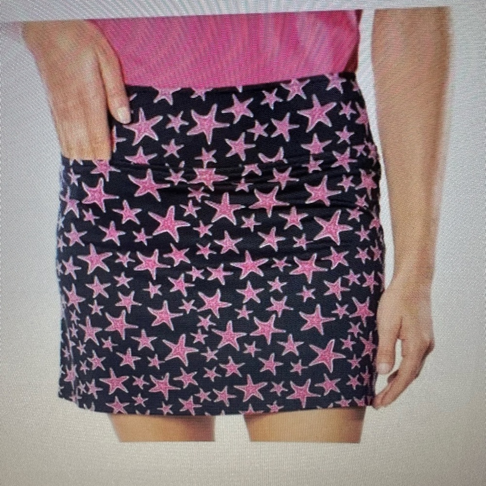 Starry Night Golf Skort in Pink and Navy Blue